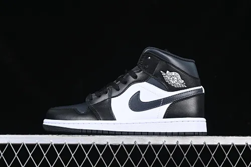 All categories Air Jordan Jordan series basketball shoes Air Jordan 1 Mid Air Jordan 1 Mid AJ1 Joe 1 black and white gray mid-top cultural and casual sneakers DQ8426-010